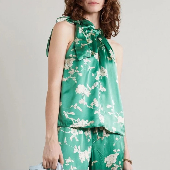 Sea New York Julian Tank Top in Mint Floral Size Womens Small - Picture 1 of 8